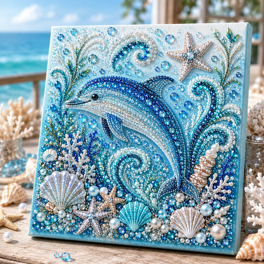 🌊Dlibryla® Ocean Pearl Diamond Painting Kit – 8 Designs