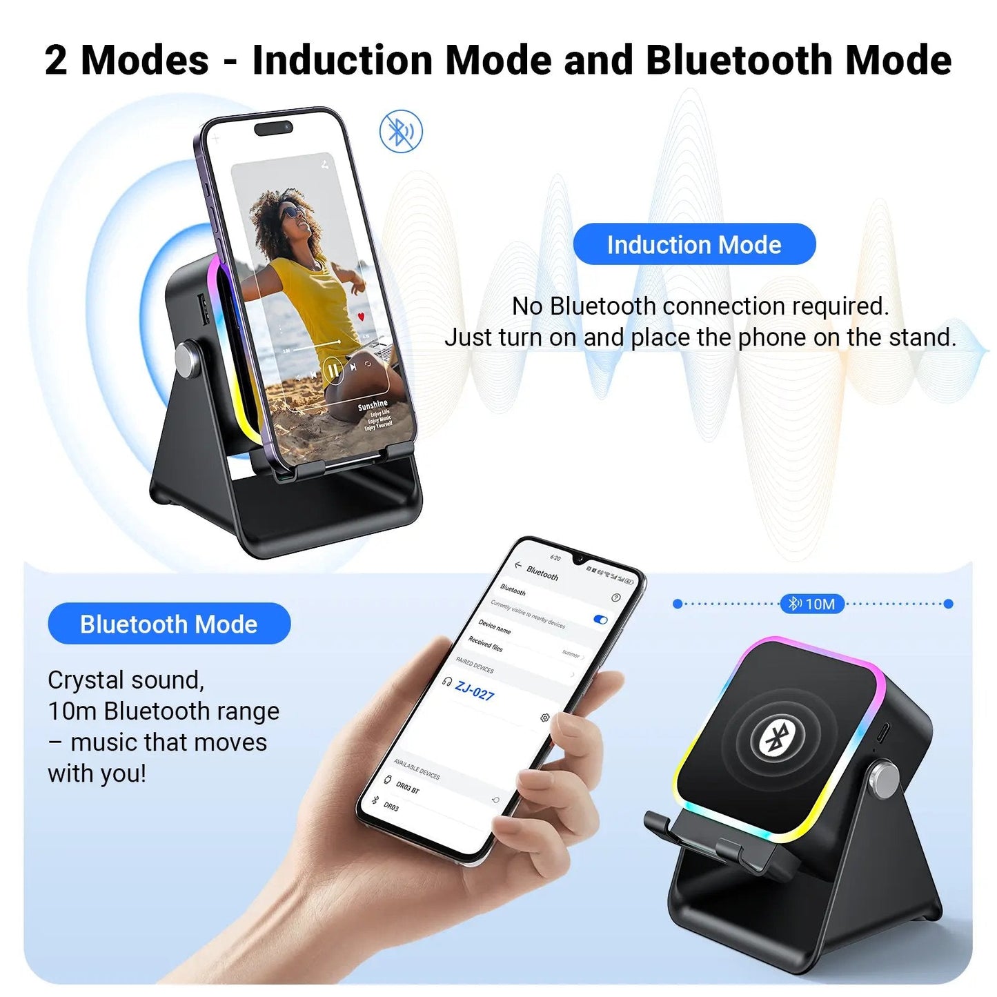 📱LAST DAY 50% OFF📣Wireless Induction Audio Speaker Stand