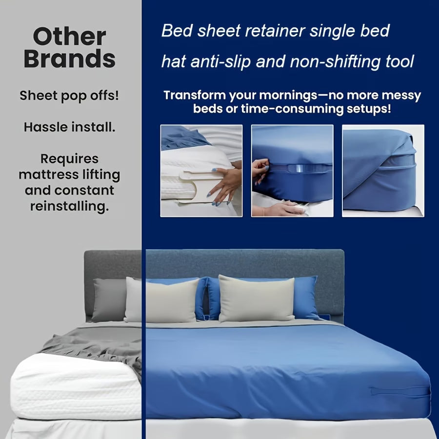 Dlibryla®🛏️ Adjustable Bed Sheet Grippers – 4-Piece Set