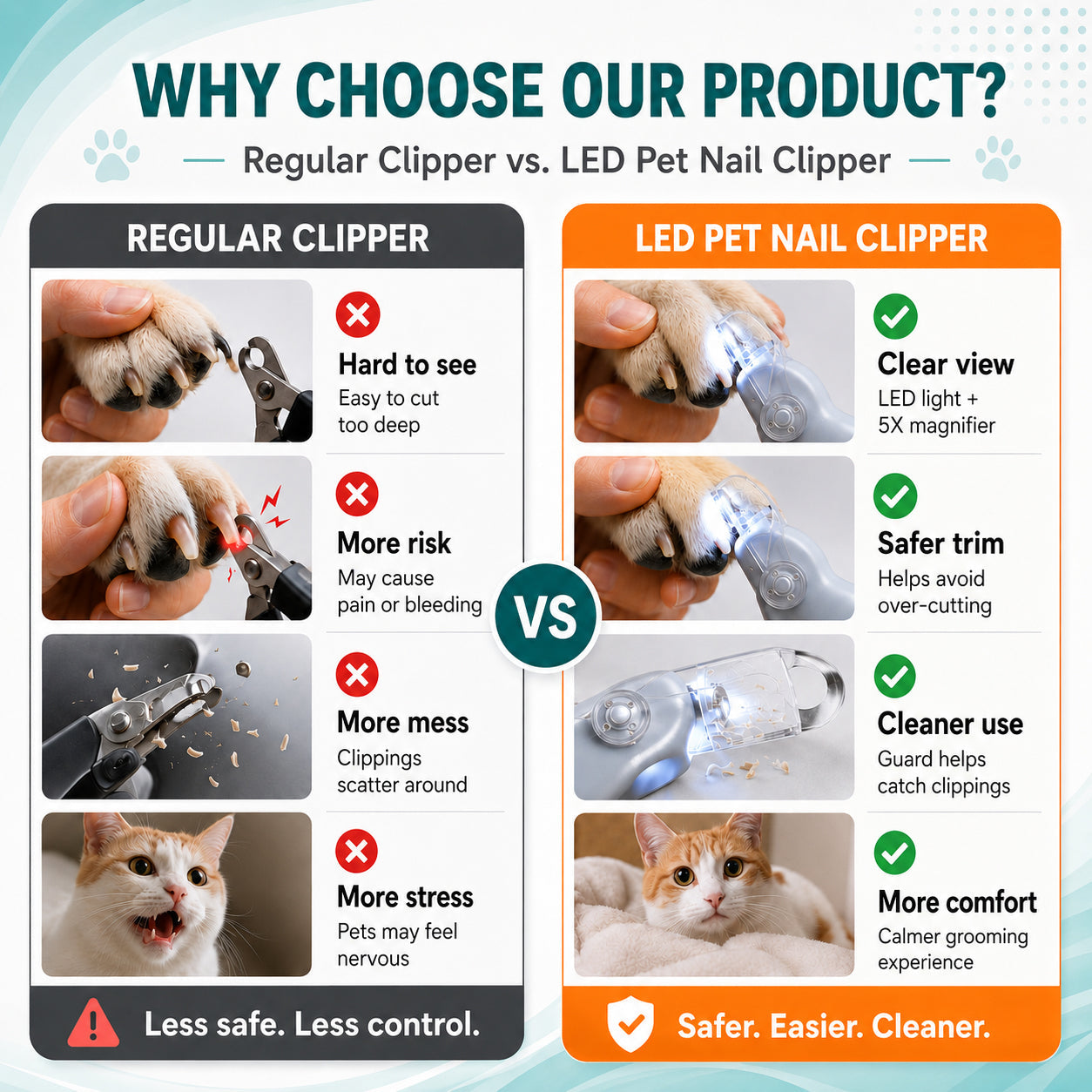 LED Pet Nail Clippers