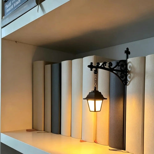 Dlibryla® Mini Library Lantern Shelf Lamp for Cozy Reading Nook Decor