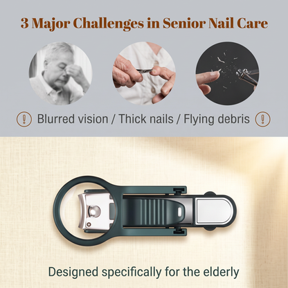 🔥Buy 1 Get 1 Free🔥Dlibryla® Stainless Steel Magnifying Nail Clipper – 3X Magnifying Glass