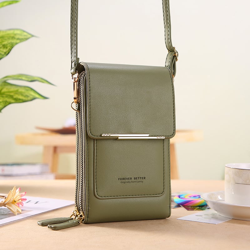 💞LAST DAY 50% OFF ✨👜📱 Simple and elegant women's touchscreen crossbody phone wallet