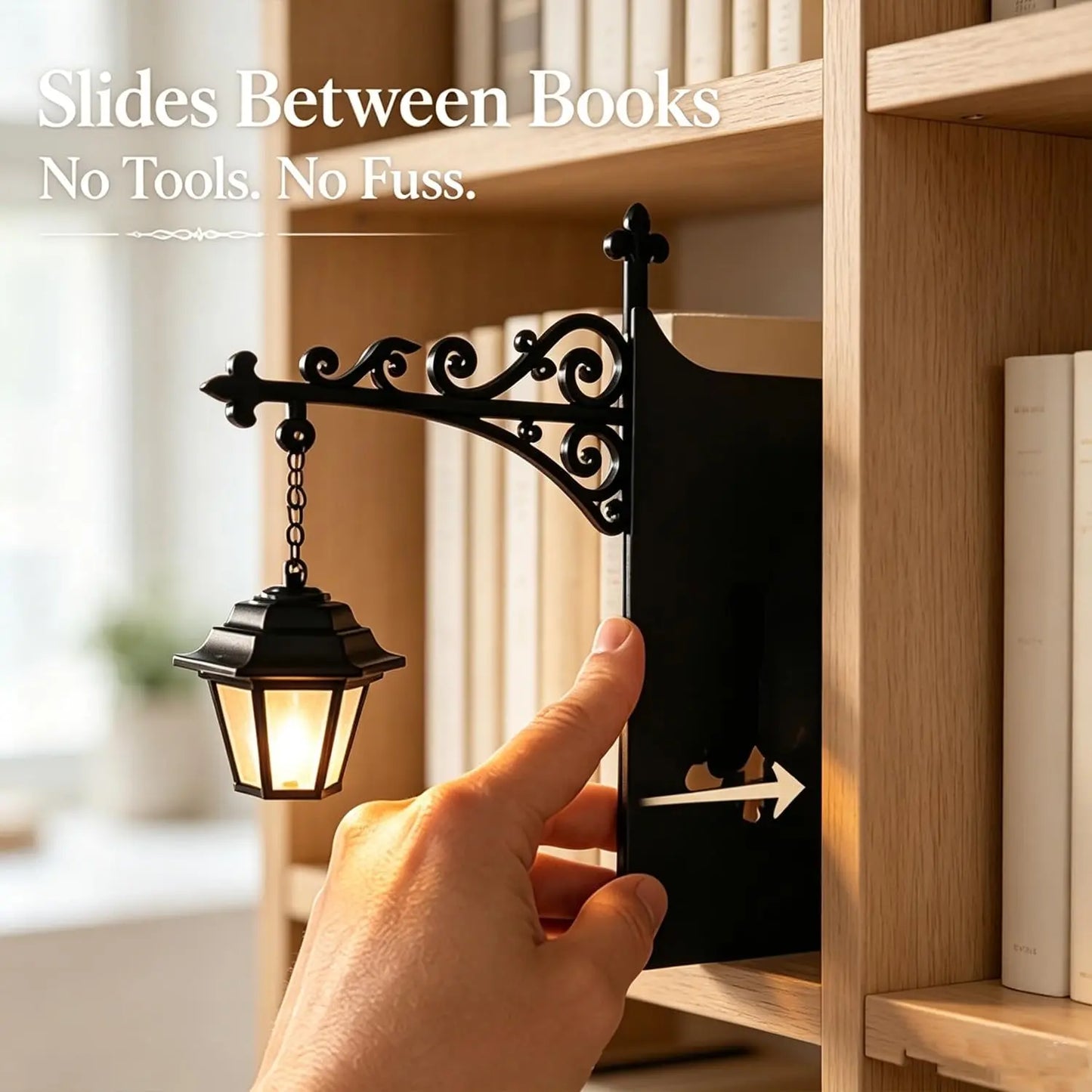 Dlibryla® Mini Library Lantern Shelf Lamp for Cozy Reading Nook Decor