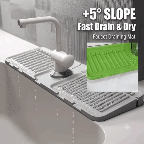 🔈 Hot Sale 50% OFF 🔥Minimalist Auto-Draining Silicone Sink Mat
