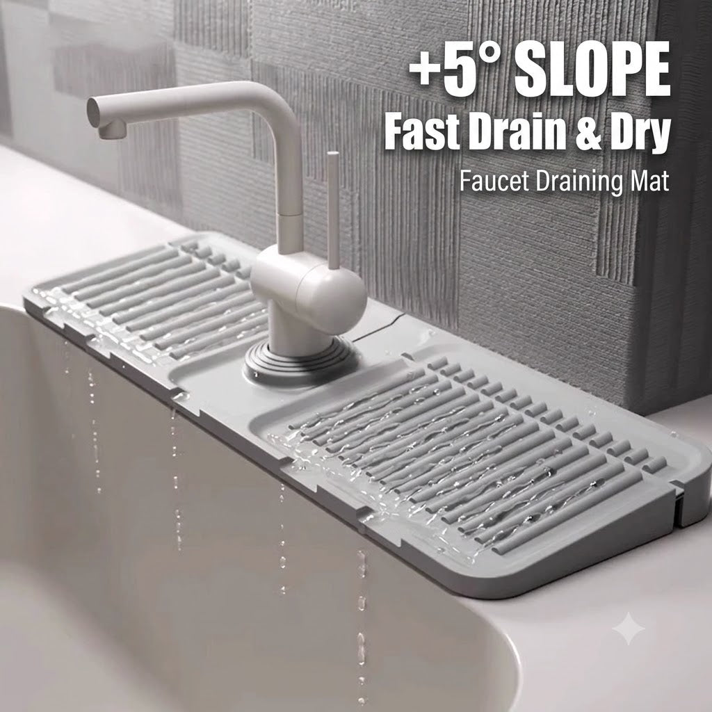 🔈 Hot Sale 50% OFF 🔥Minimalist Auto-Draining Silicone Sink Mat