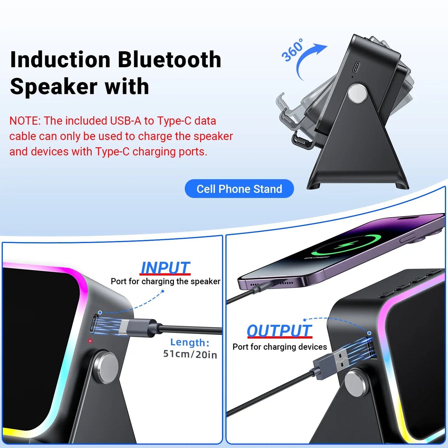 📱LAST DAY 50% OFF📣Wireless Induction Audio Speaker Stand
