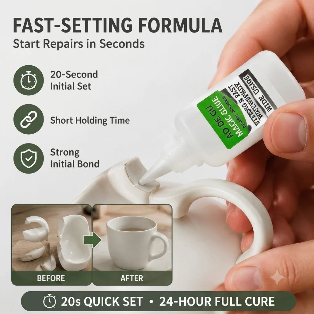 ⚡Dlibryla® Fast-Setting Super Glue Kit – 4 × 20mL Per Set