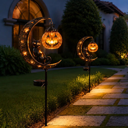 🎃 Halloween Early Bird Sale | 50% OFF Pumpkin Moon Garden Stake Light