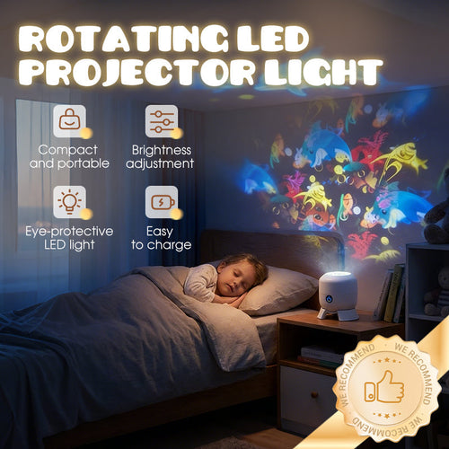 🥳2026 HOT SALE🥳💥🌈 50% OFF! Ivosoma® Dynamic Rotating LED Light Projector – Calm & relaxation for your home. Gentle moving lights ease restless nights. Perfect for bedroom or living room. 🌙✨