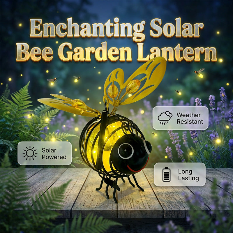 ⏰🔥LIMITED TIME 50% OFF!🔥Ivosoma® 50K+ SOLD! Solar-powered hanging bee lamp🌞🌜