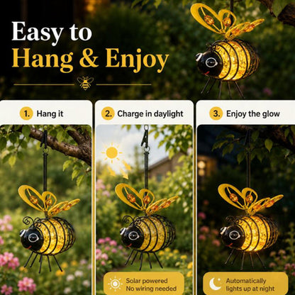 ⏰🔥LIMITED TIME 50% OFF!🔥Ivosoma® 50K+ SOLD! Solar-powered hanging bee lamp🌞🌜