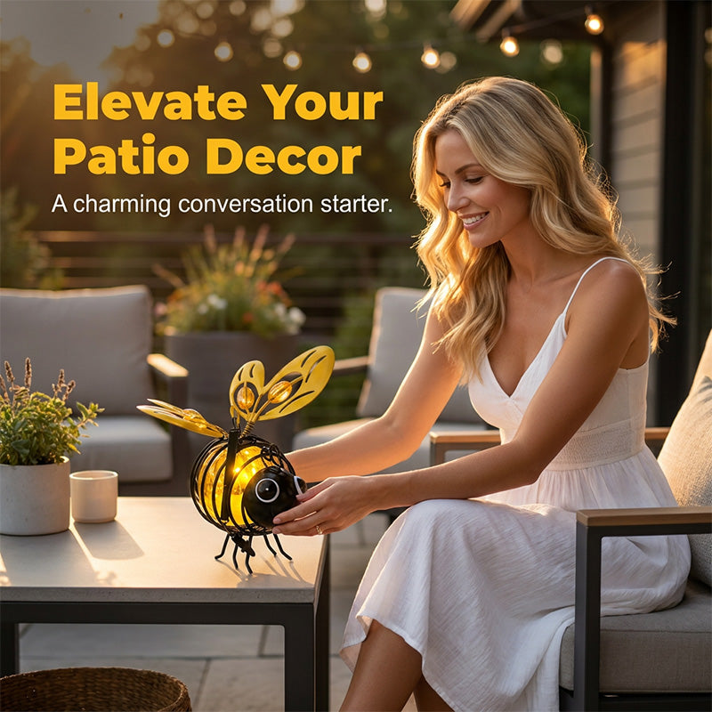 ⏰🔥LIMITED TIME 50% OFF!🔥Ivosoma® 50K+ SOLD! Solar-powered hanging bee lamp🌞🌜